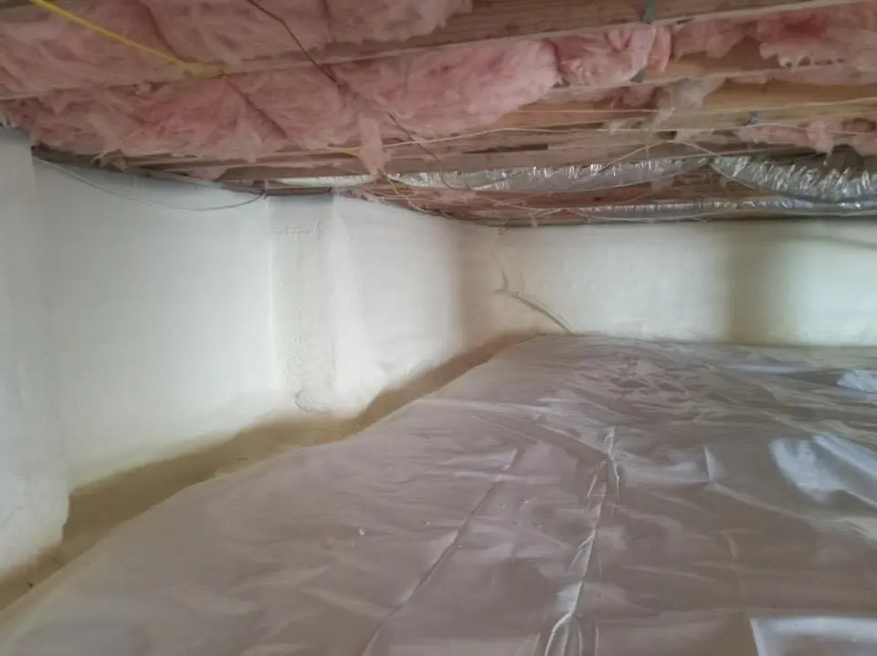 Crawl space encapsulation with closed-cell spray foam for Attic Insulation in Coldwater